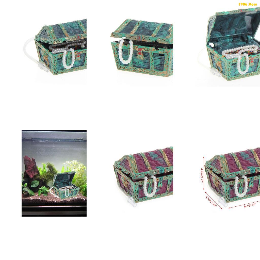 Pet X Supplies & Tack Howell Photos - U1JB 수족관 보물 상자 장식 수지