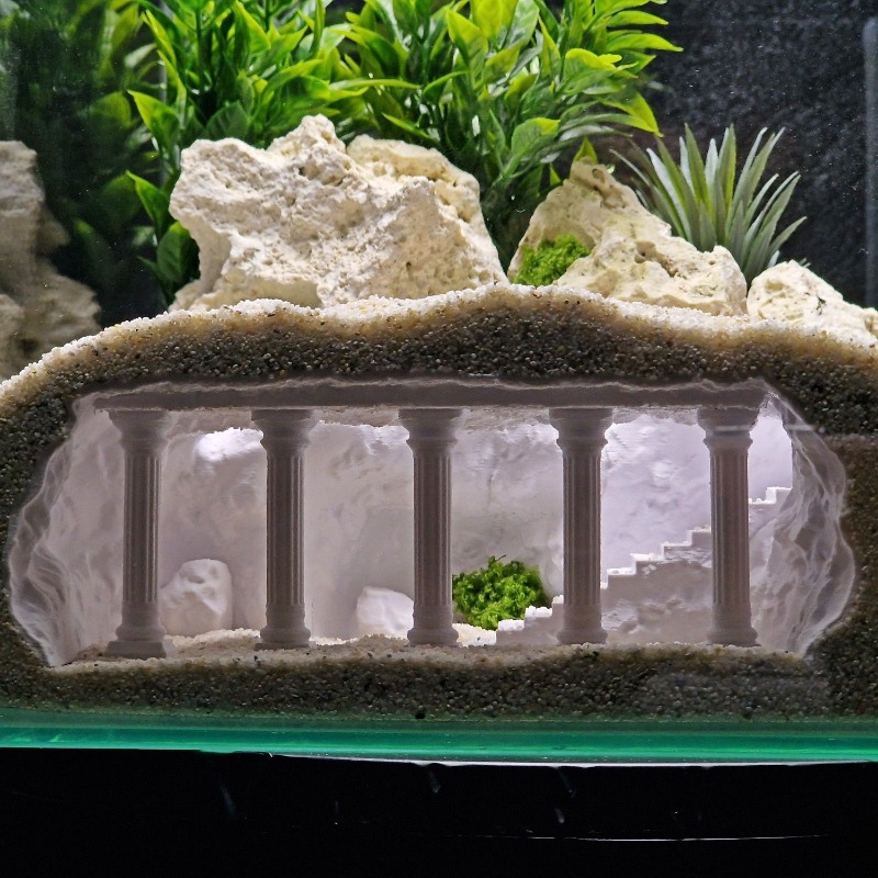 Pet Supplies Fish - 어항 동굴 아쿠아스케이핑,인공 로마 기둥 지하
