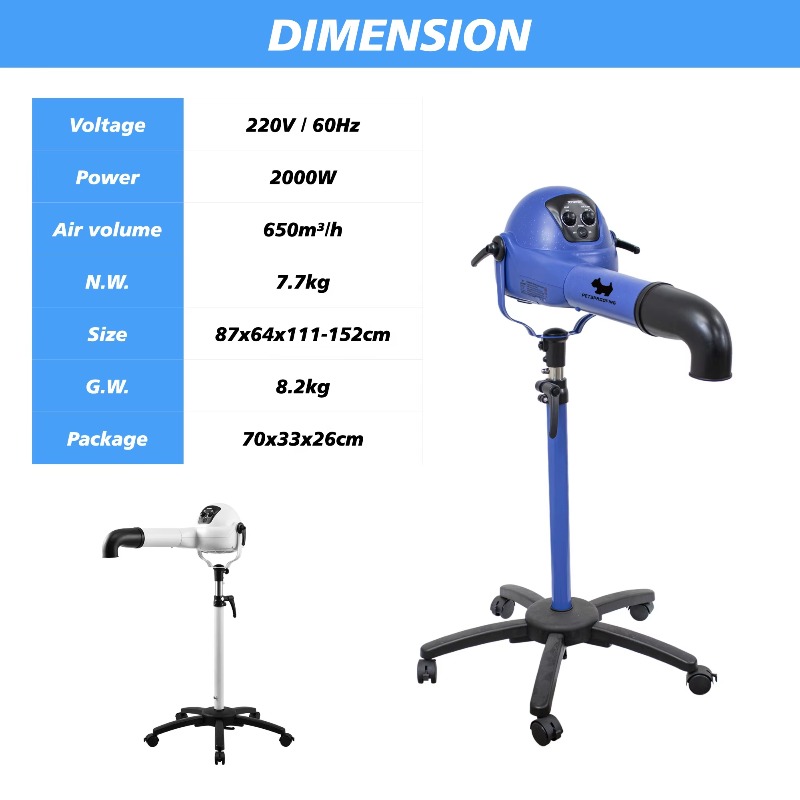 럭셔리 다기능 드라이어 브러시 애완견 그루밍 헤어 히터 - Pet Supplies And More 리뷰 및 가격